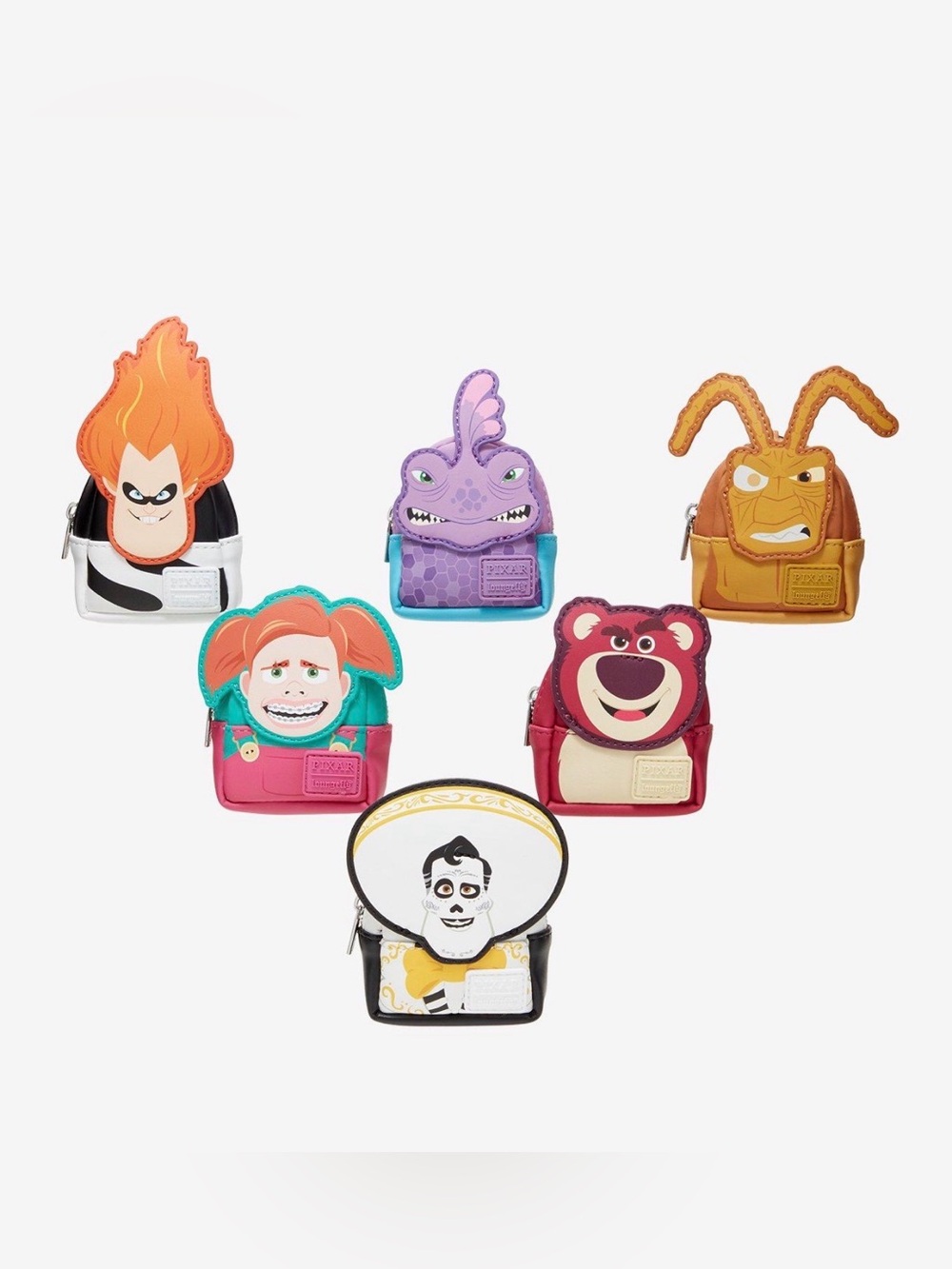 New Loungefly Disney Pixar Villains Blind Box Mini Backpack Bag Charm
